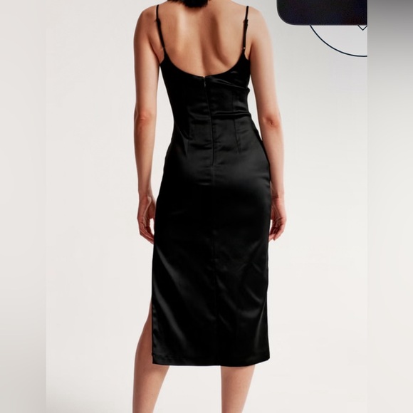 Abercrombie Satin Column Midi Dress - Picture 2 of 3